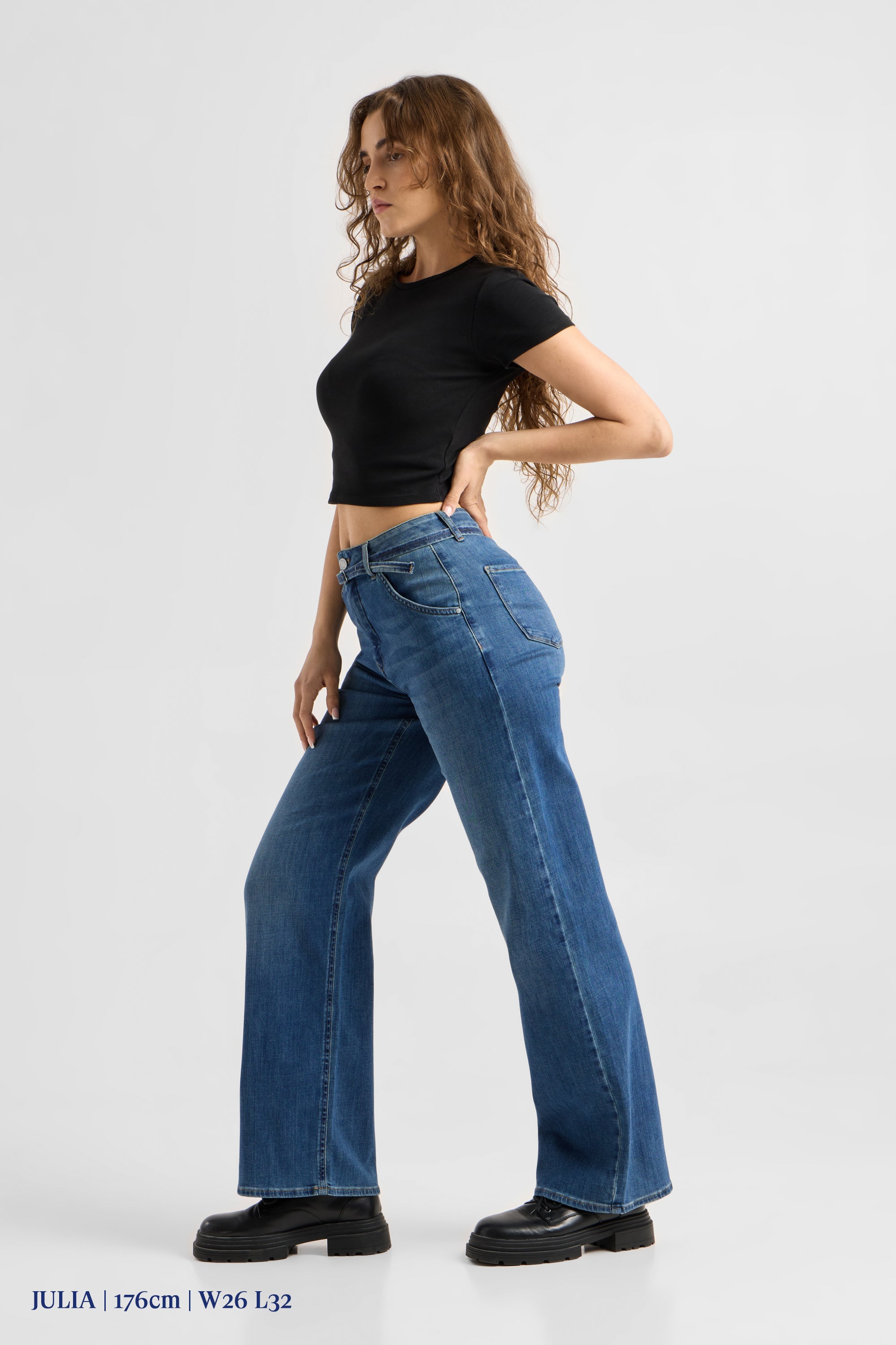 BLINK High Waist Wide - Vintage Blue