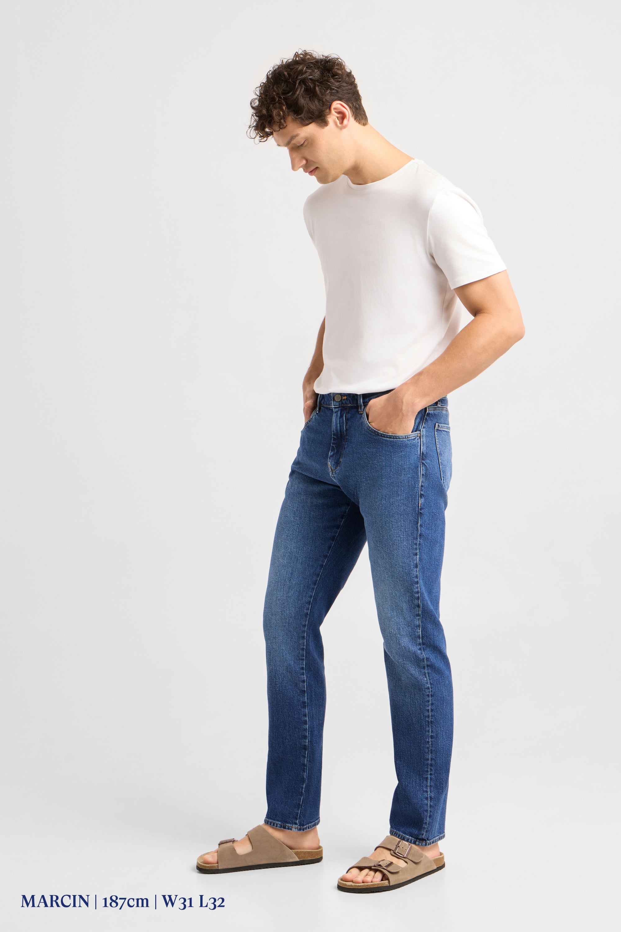 DUSK Regular Straight Minimal Stretch - Classic - Dark Blue