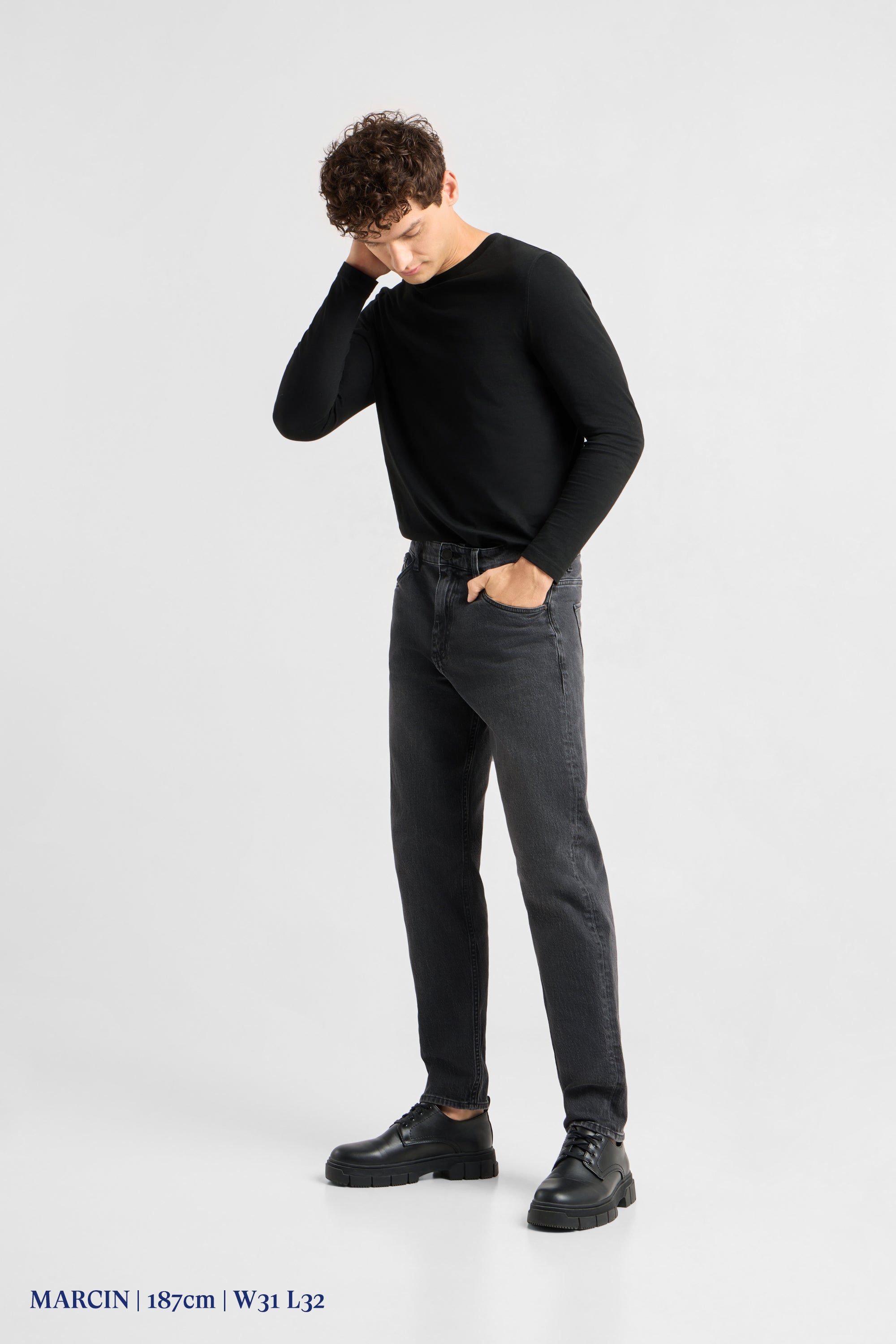 RISE Relaxed Tapered Minimal Stretch - Basic - Vintage Black