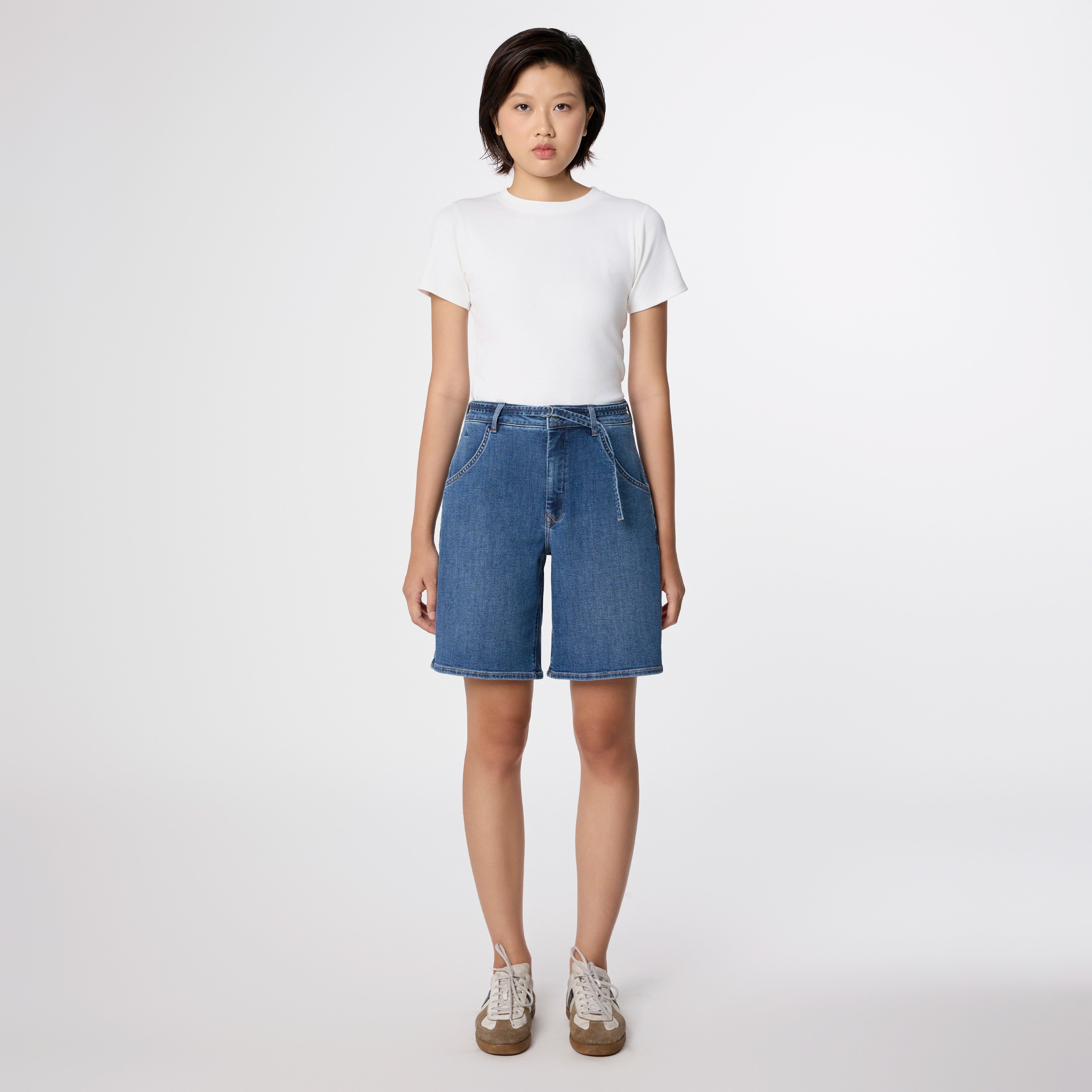 BLINKY Soft Denim - Shorts - Medium Blue