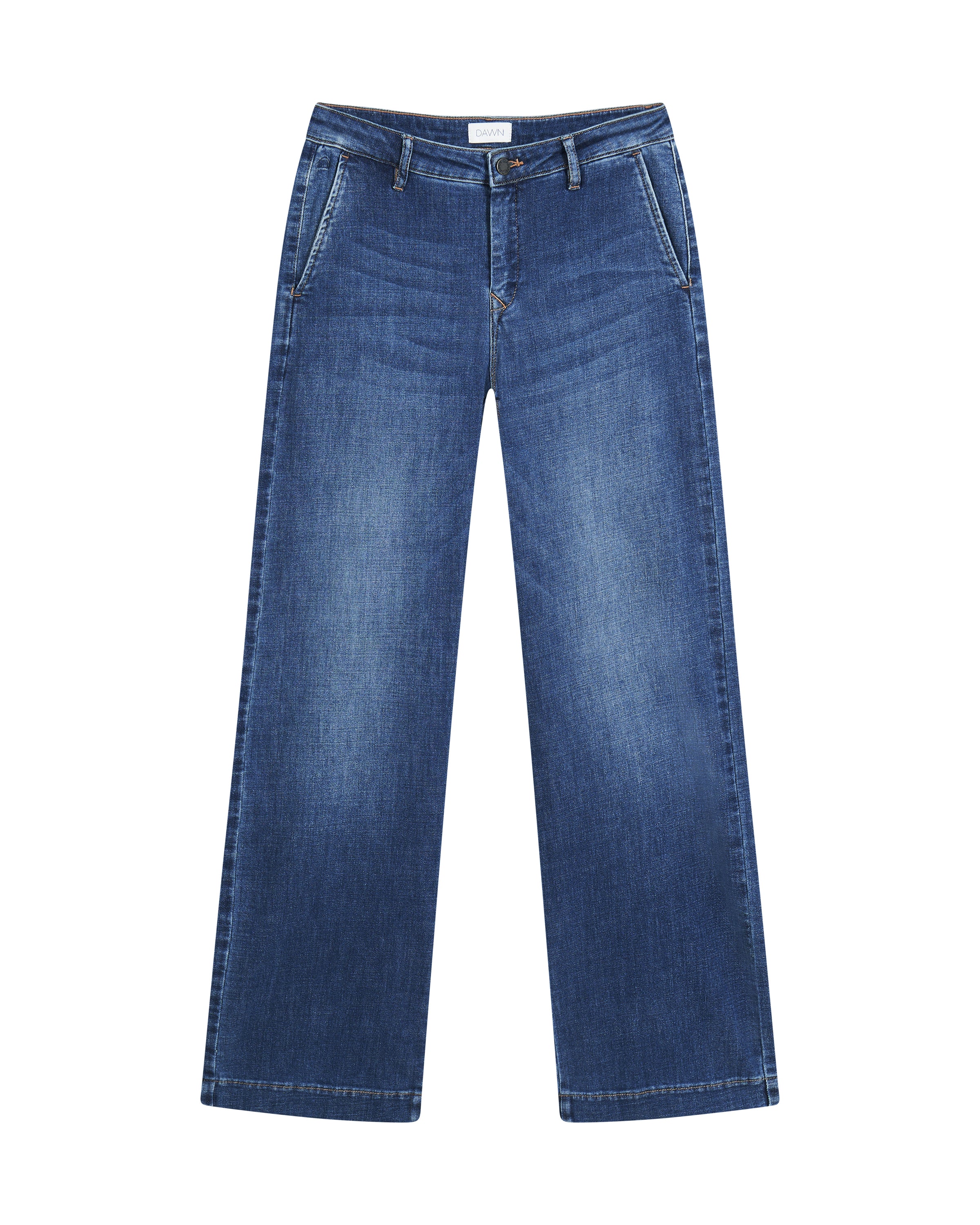 COSMA Flared Soft Denim - Chino - Vintage Blue