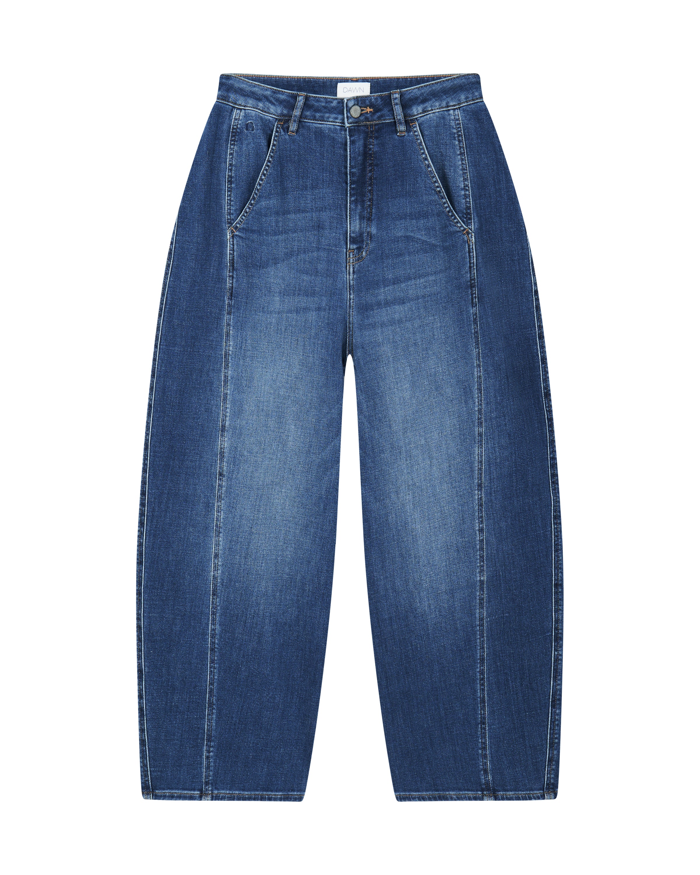 MOONDUST Soft Denim - Wide Barrel leg - Vintage Blue