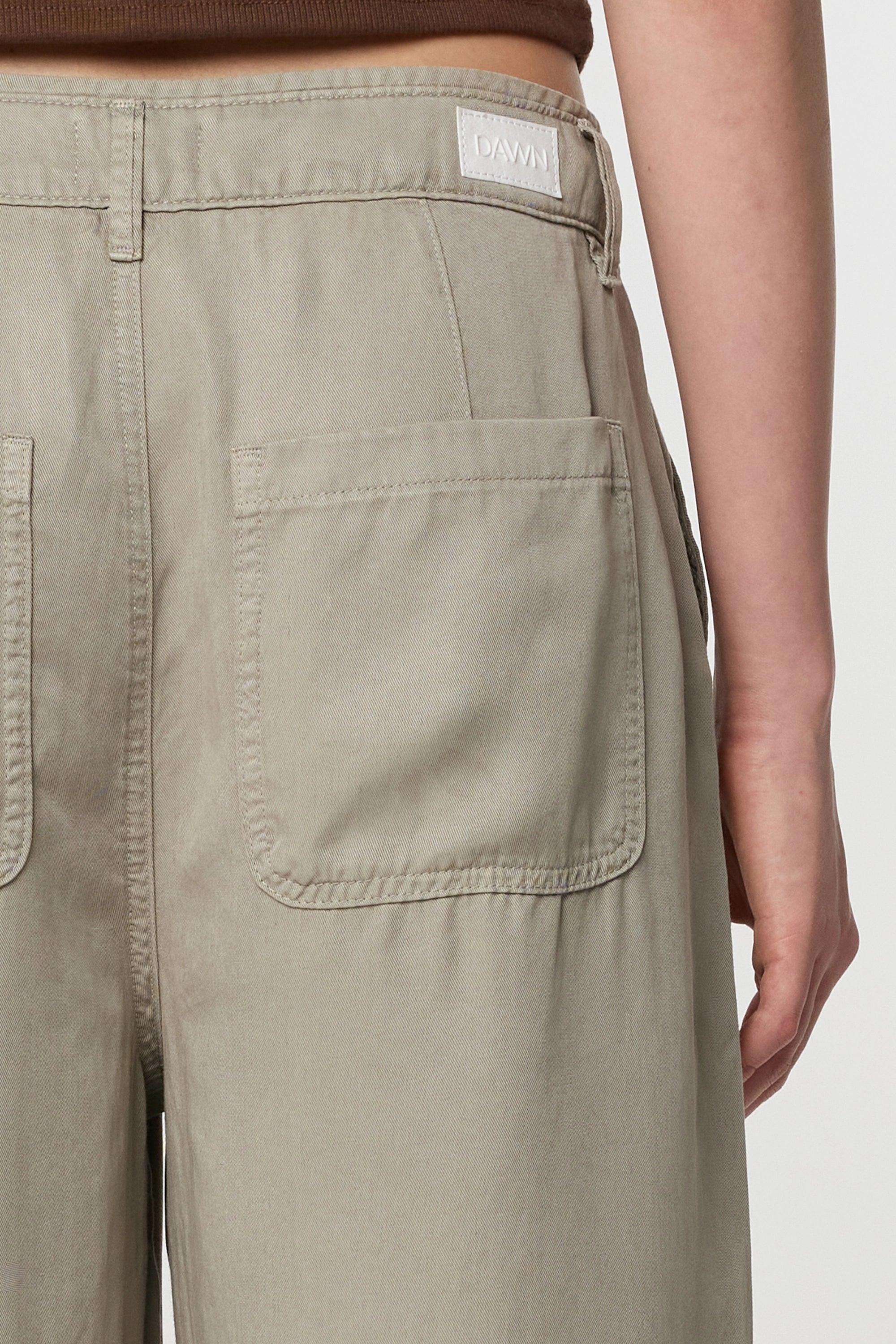 BLAZE Super Wide Leg - Tencel - Rock Olive