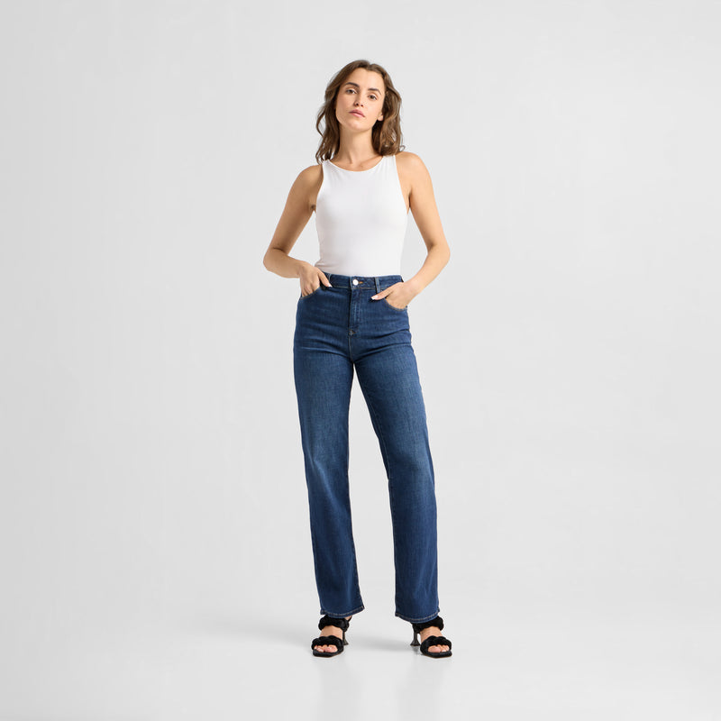 DEW Flared Soft Denim - Classic - Dark Blue