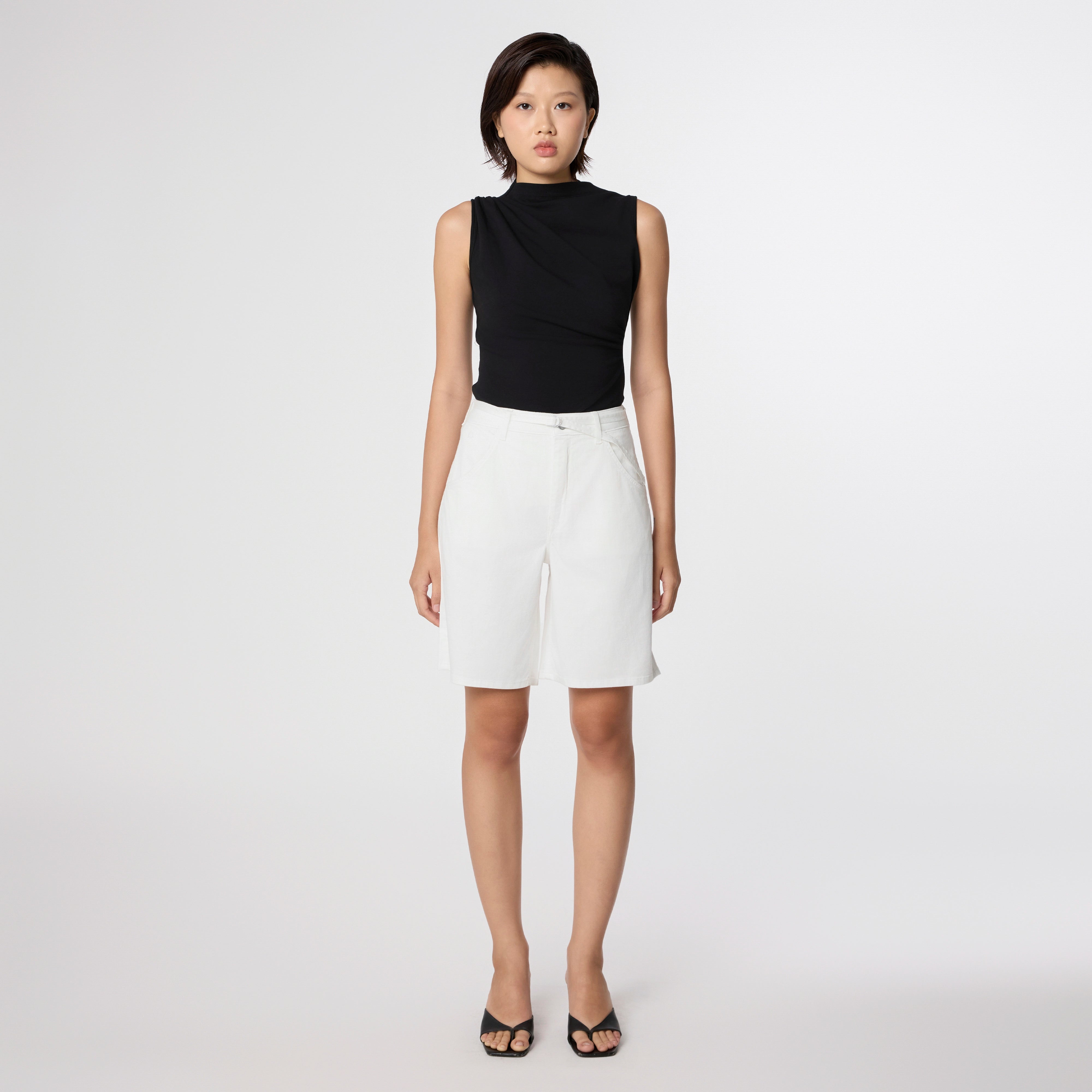 BLINKY Soft Denim - Shorts - White Denim