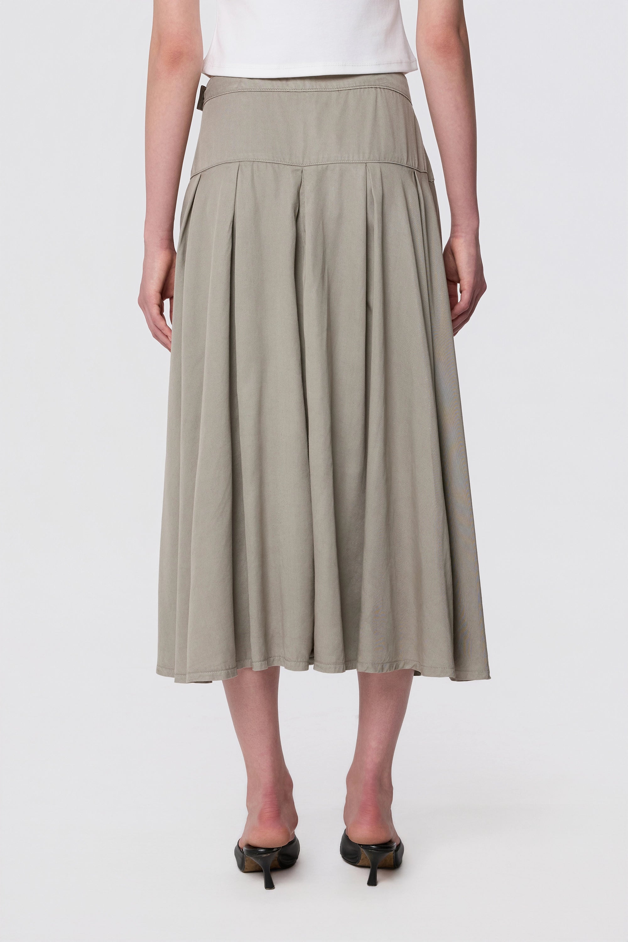 BREEZE - Skirt - Tencel - Rock Olive