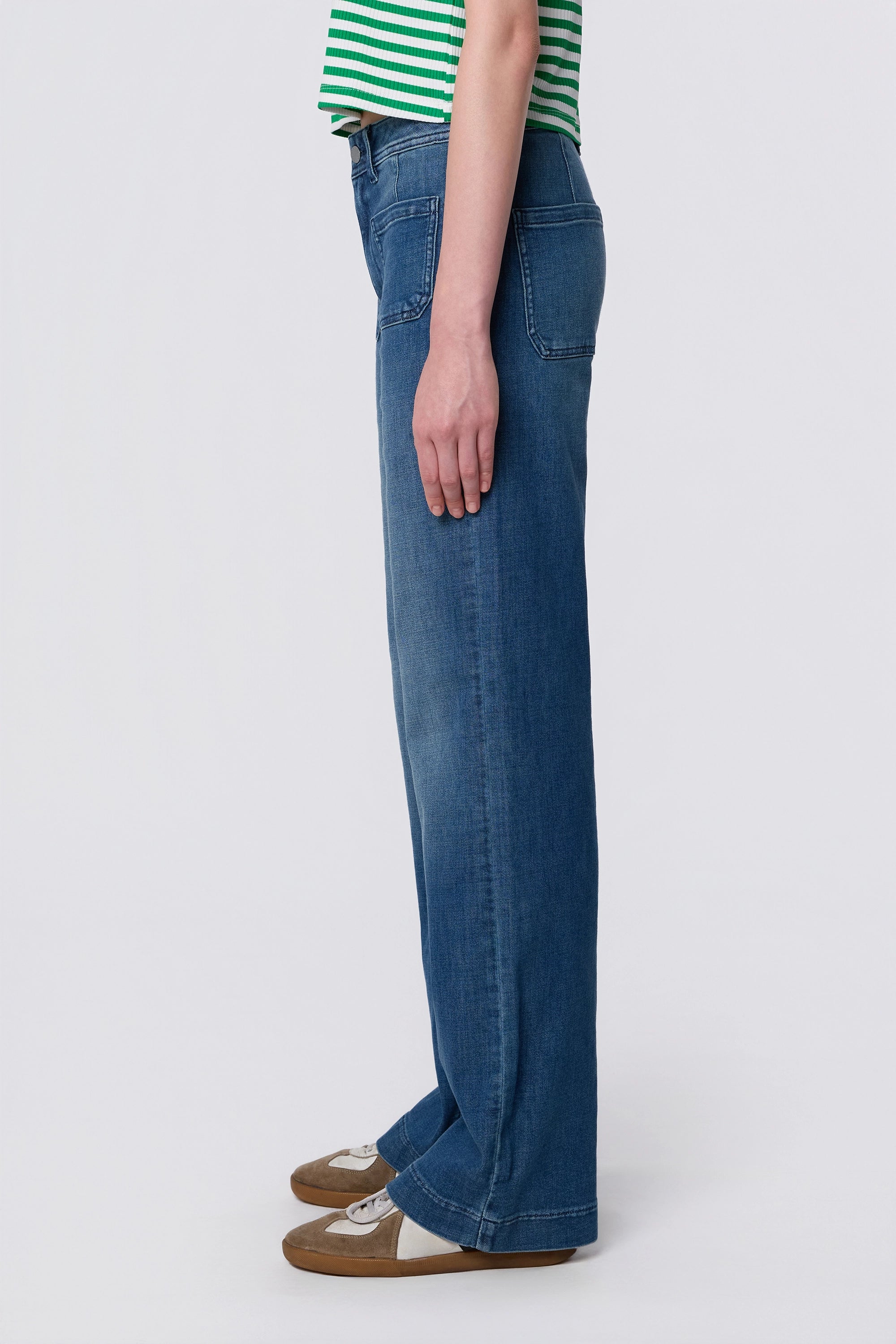 DEW Flared Soft Denim - Sailor - Vintage Blue