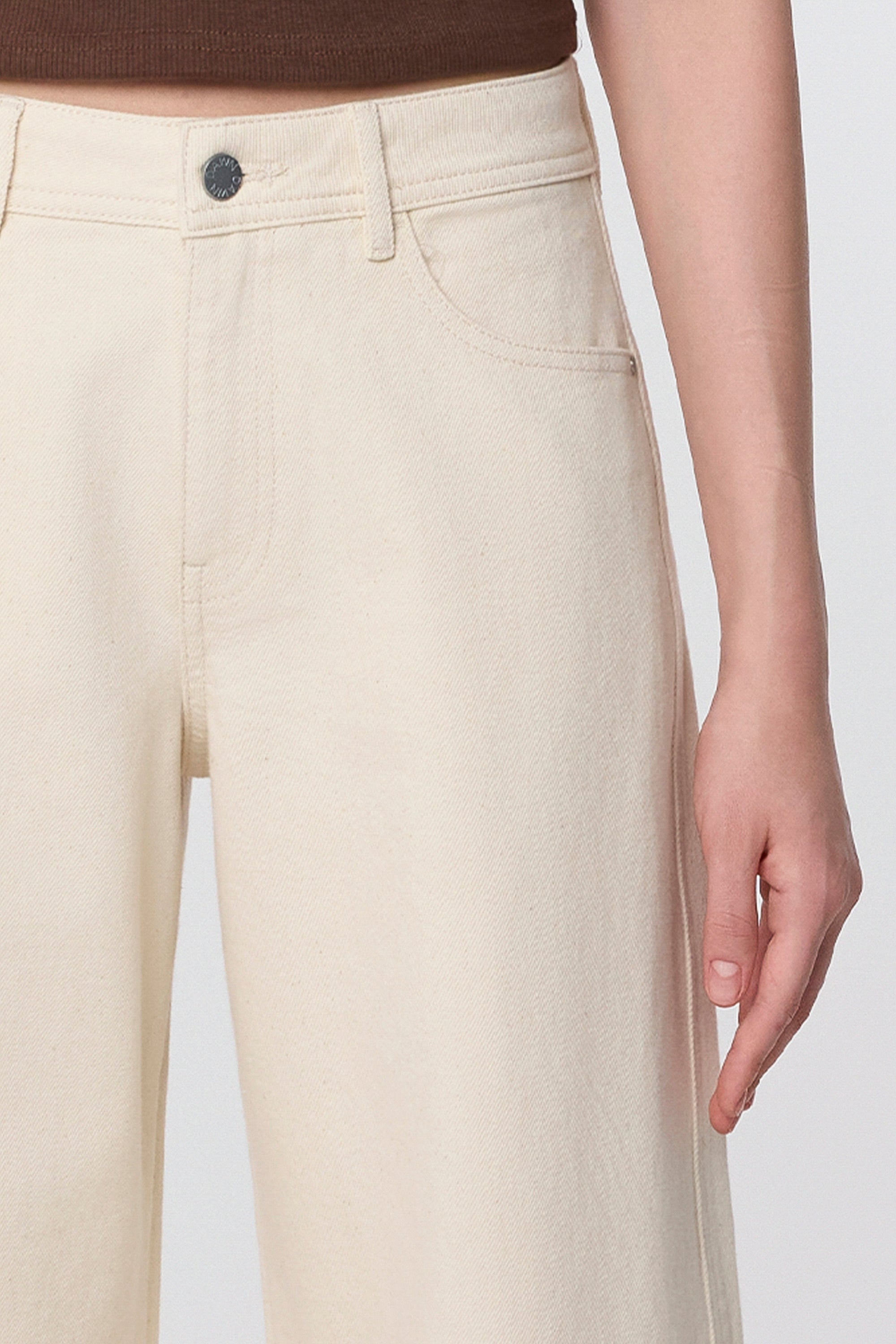 SUNNY Wide Leg Minimal Stretch - Classic - Ecru