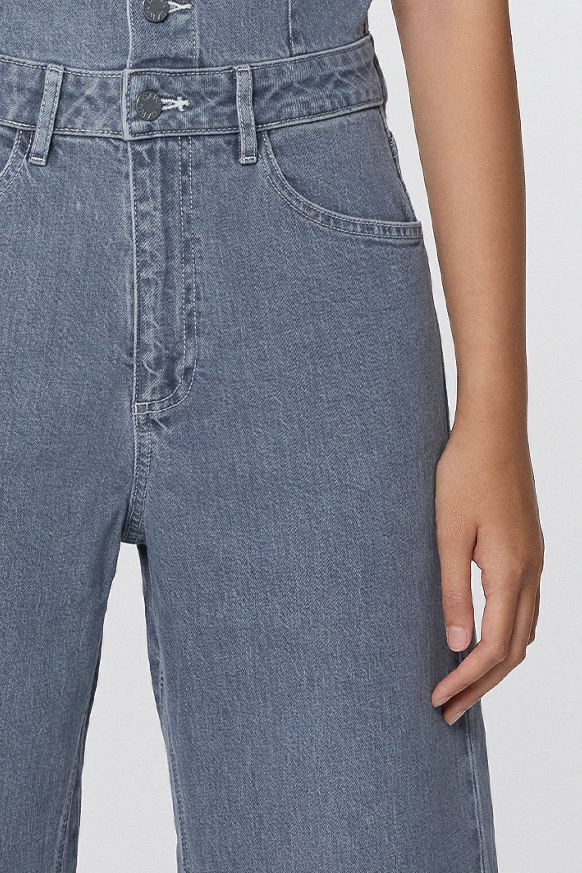 TWITTER Minimal Stretch - Short Sleeve Overall - Slate Grey