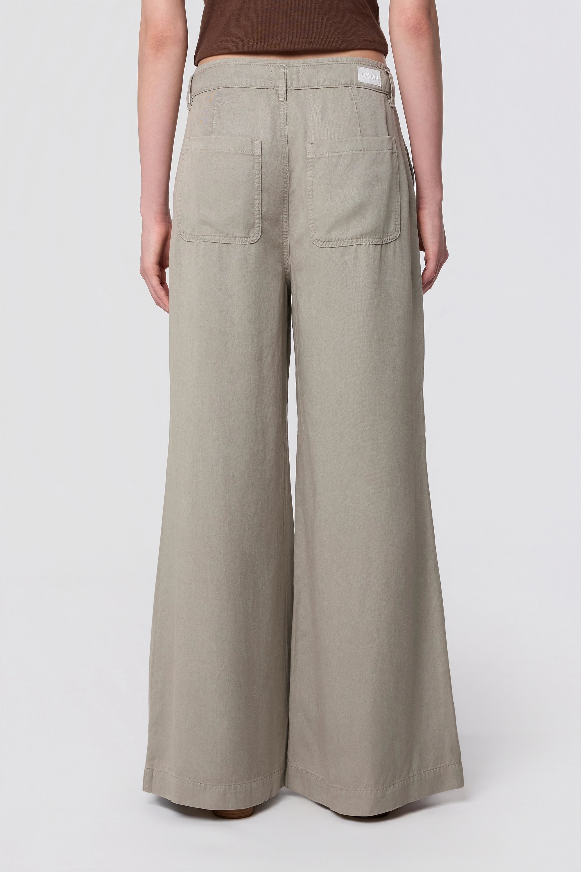 BLAZE Super Wide Leg - Tencel - Rock Olive